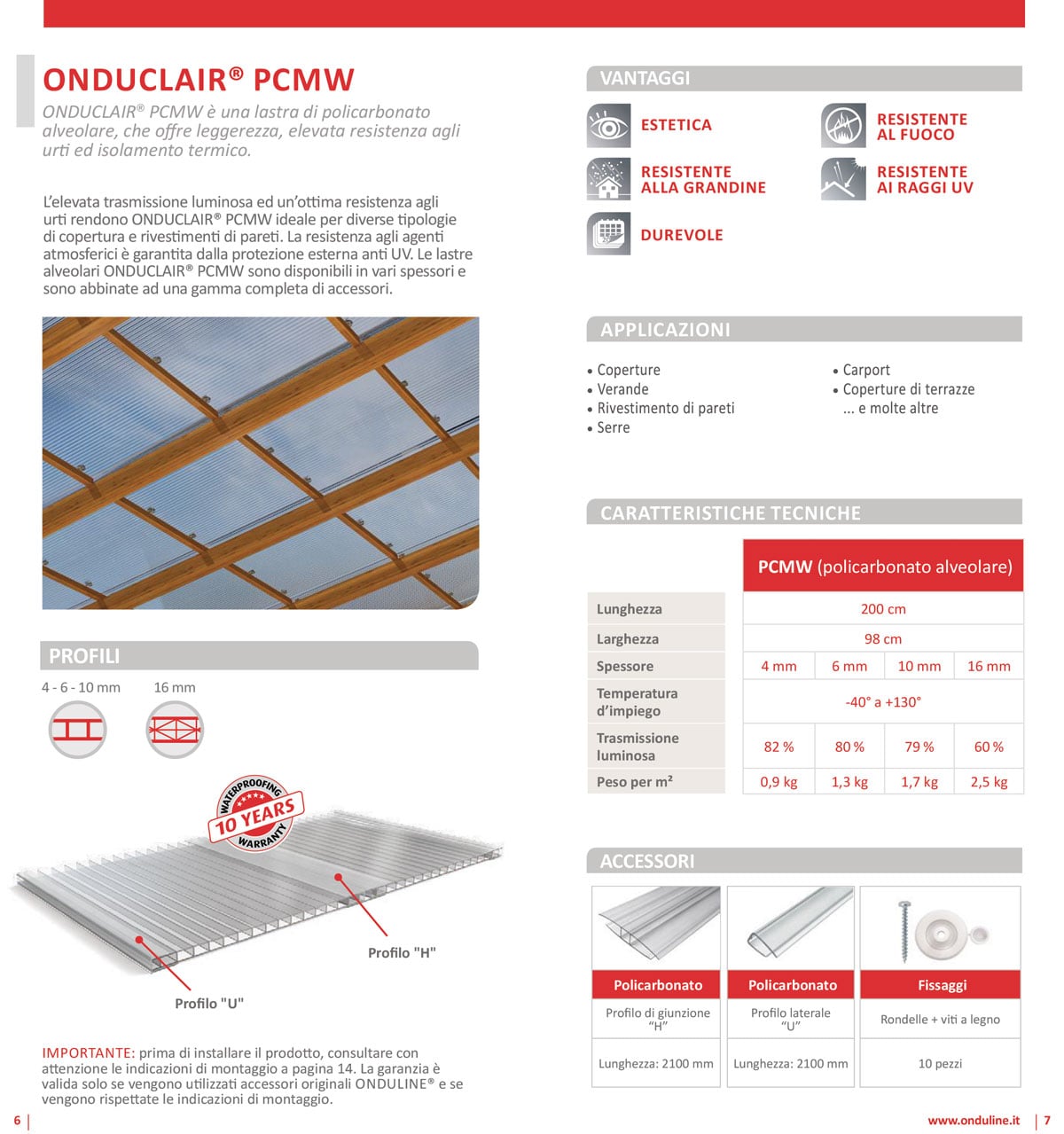 Onduclair PCMW -  Brochure
