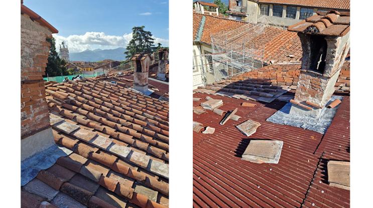Lastre sottotegola Onduline SC50 - Palazzo Orsetti - Lucca